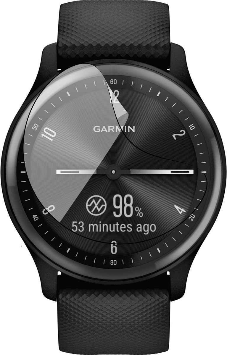 Screenprotector geschikt voor Garmin Vivomove Sport - 1x FlexGuard Screen Protector