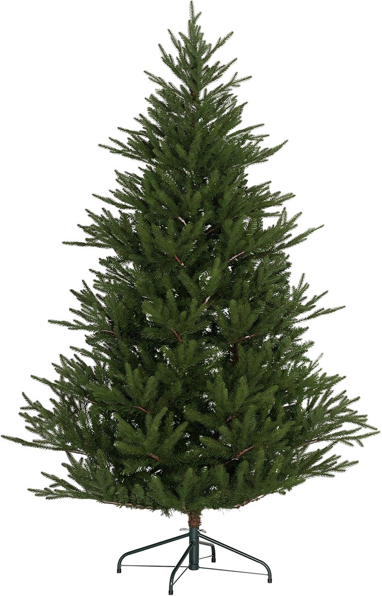HOMCOM decoratieve kerstboom - kunststof/metaal - Ø110x183 cm - groen