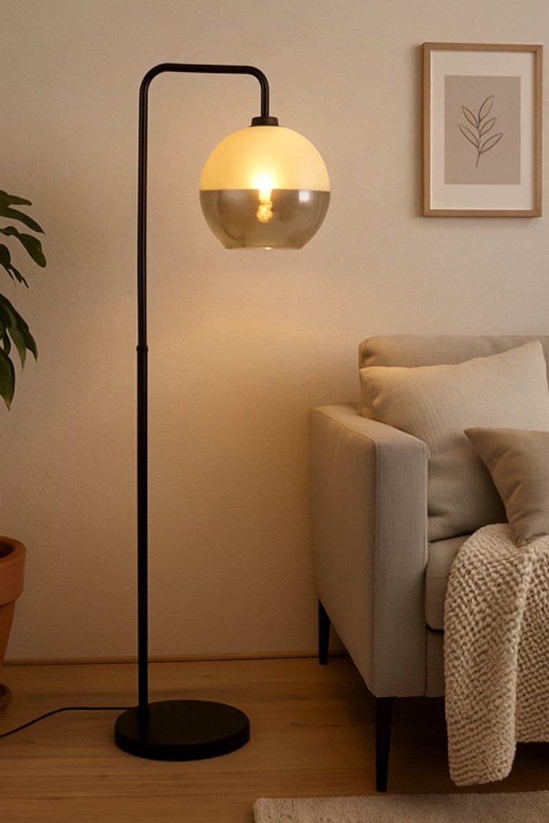 Vloerlamp - Jade - Champagne - 35 x 35 x 168 cm - Staande lamp