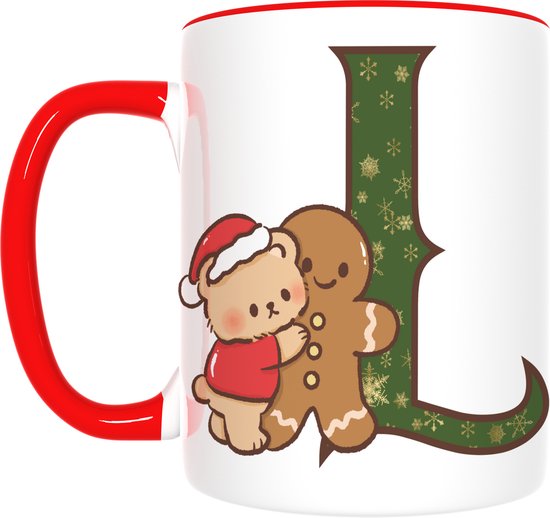 kerst mok met chocolademelk setje
