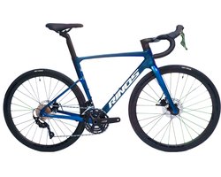 Rinos Odin3 Carbon Road – RaceFiets – met UCI Frameset – met SHIMANO 105 ST-R7000 – 22 versnellingen en schijfremmen – lichte fiets voor dames en heren – 700 x 40C – Kameleon Blauw-Paars M-54