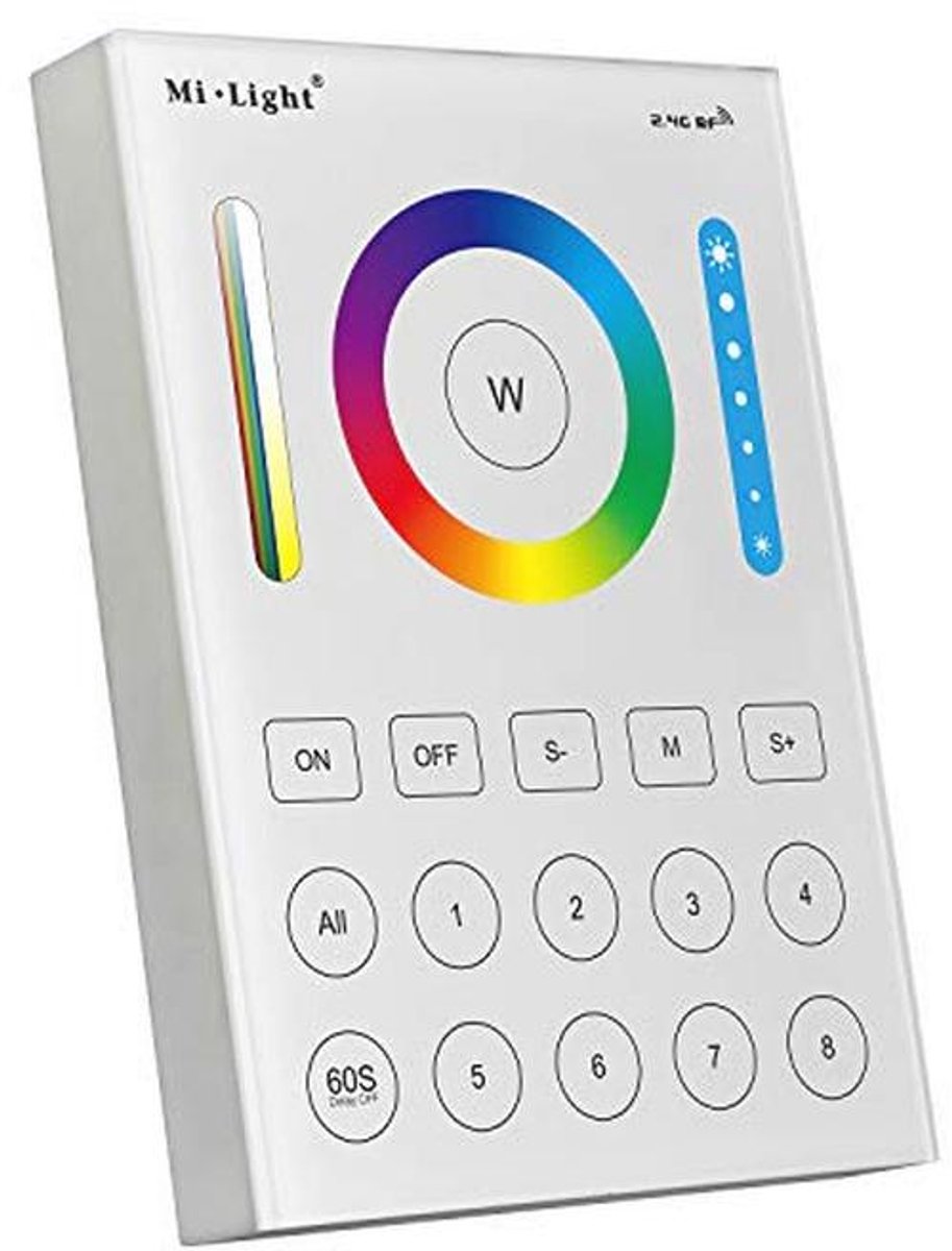 8-Zone Smart Panel Afstandsbediening voor RGBCCT Lampen en LED-Stripcontrollers