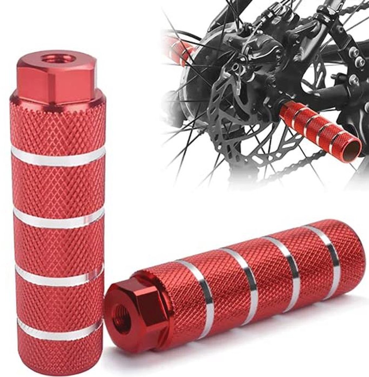 Bike Pegs Aluminium Voetsteunen voor Fietsen - Geschikt voor BMX, Mountainbike en Racefietsen