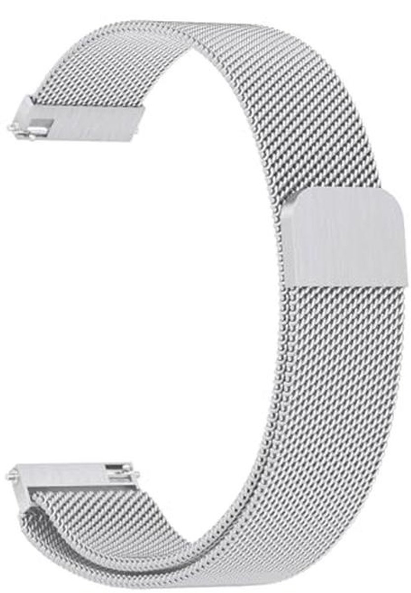 Metalen horlogeband 22 mm met snelsluiting voor dames en heren