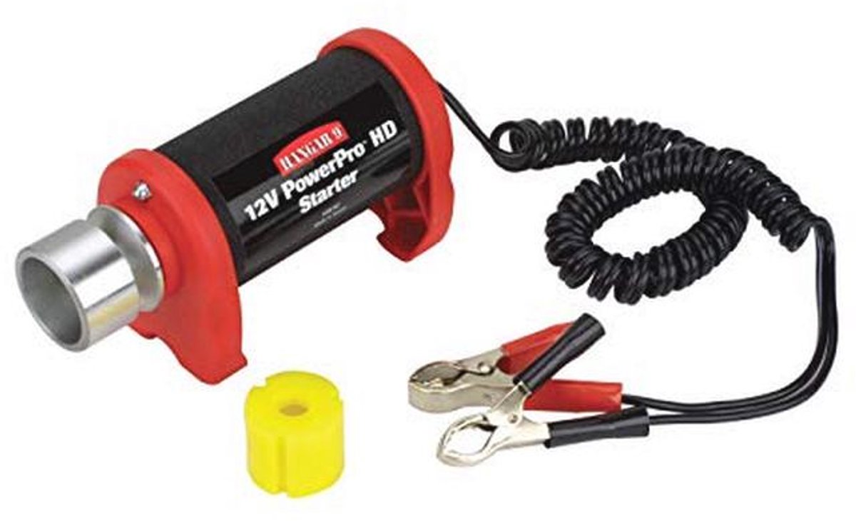 Hangar 9 HAN162 PowerPro HD High Torque 12V Starter met krokodillenklemmen voor RC vliegtuigen, auto's, boten of heli-motoren