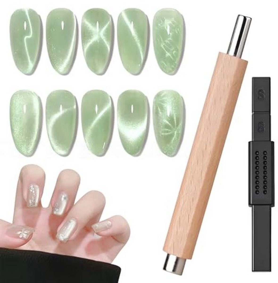 Set van 2 Nail Art Magneten voor Professionele Nail Art Creations