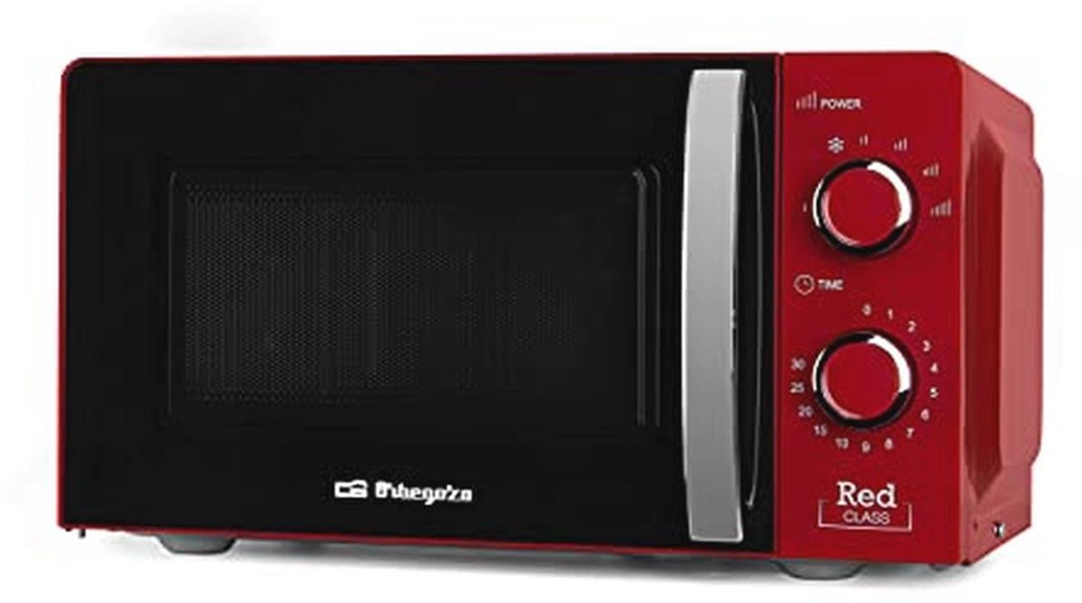 Magnetron 20L Capaciteit met 6 Niveaus, Timer en Ontdooi Programma - 700W, Rood