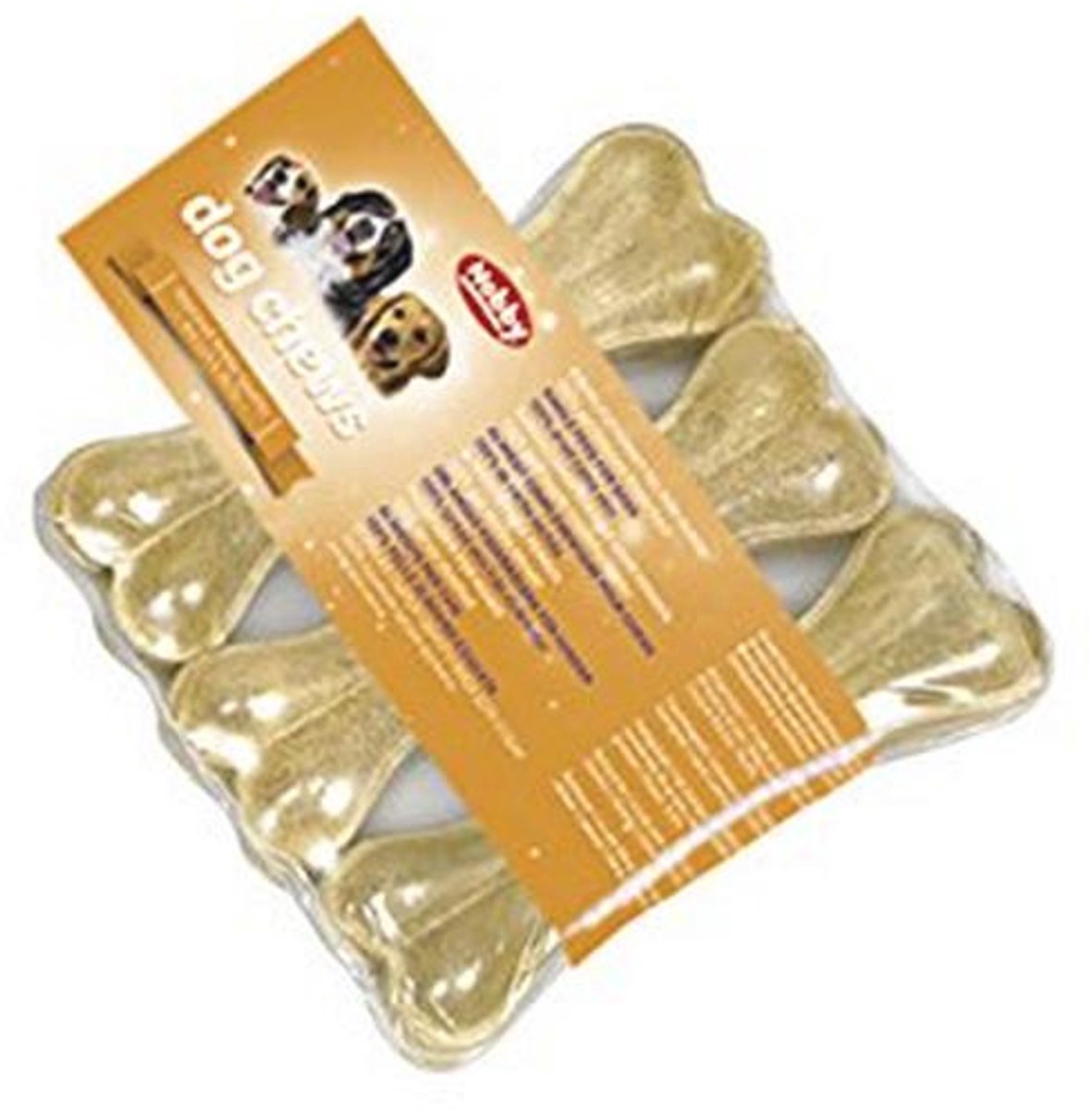Geperste Kauwbotten voor Honden - 3 Stuks - 13 cm - Grooming en Beloning