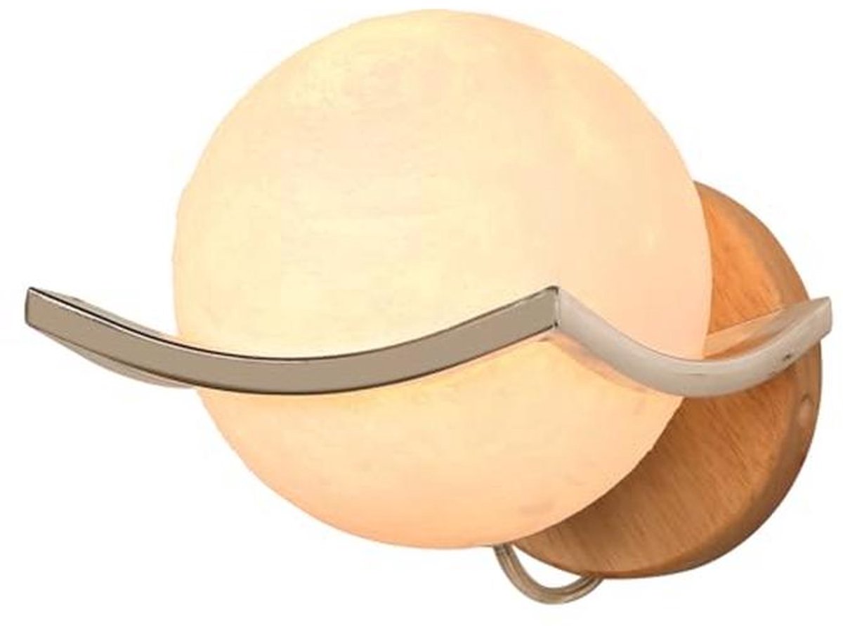 Creatieve wandlamp met hout en acryl | LED binnenverlichting voor slaapkamer of hal