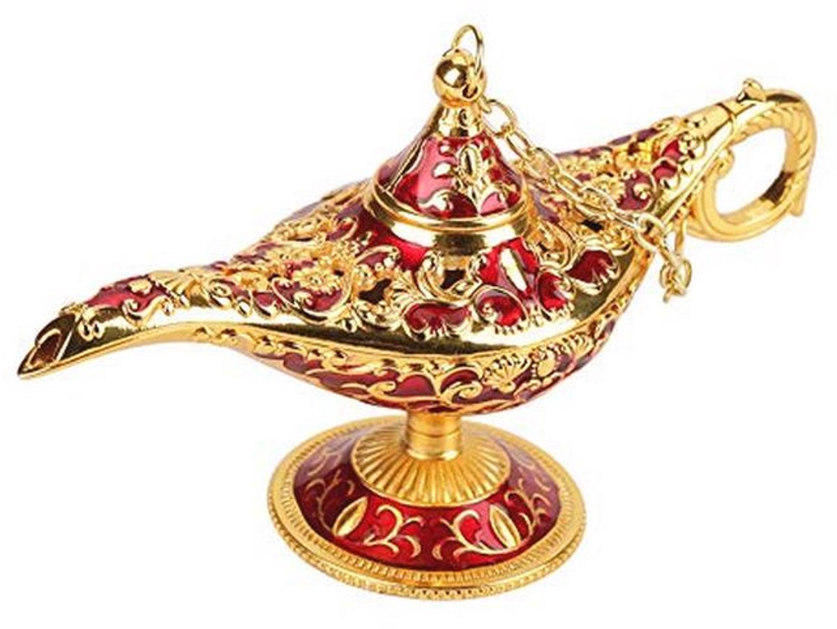 Magische Gouden Lamp Decoratie - 12 x 4,5 x 6,5 cm
