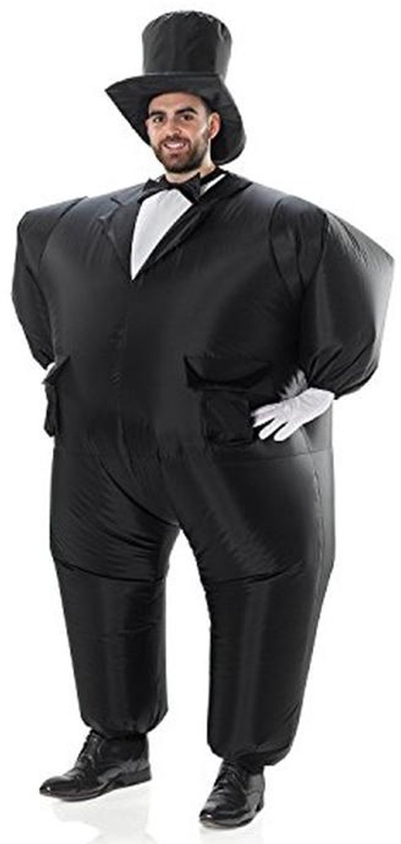 Opblaasbaar Tuxedo Kostuum voor Feestjes