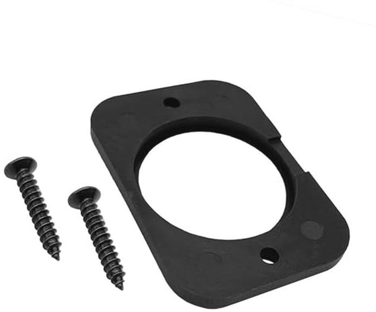 Inbouwframe voor stopcontact - Zwart 1-voudig met schroeven
