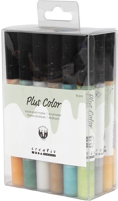 Plus Color Marker Set 18 stuks | bol
