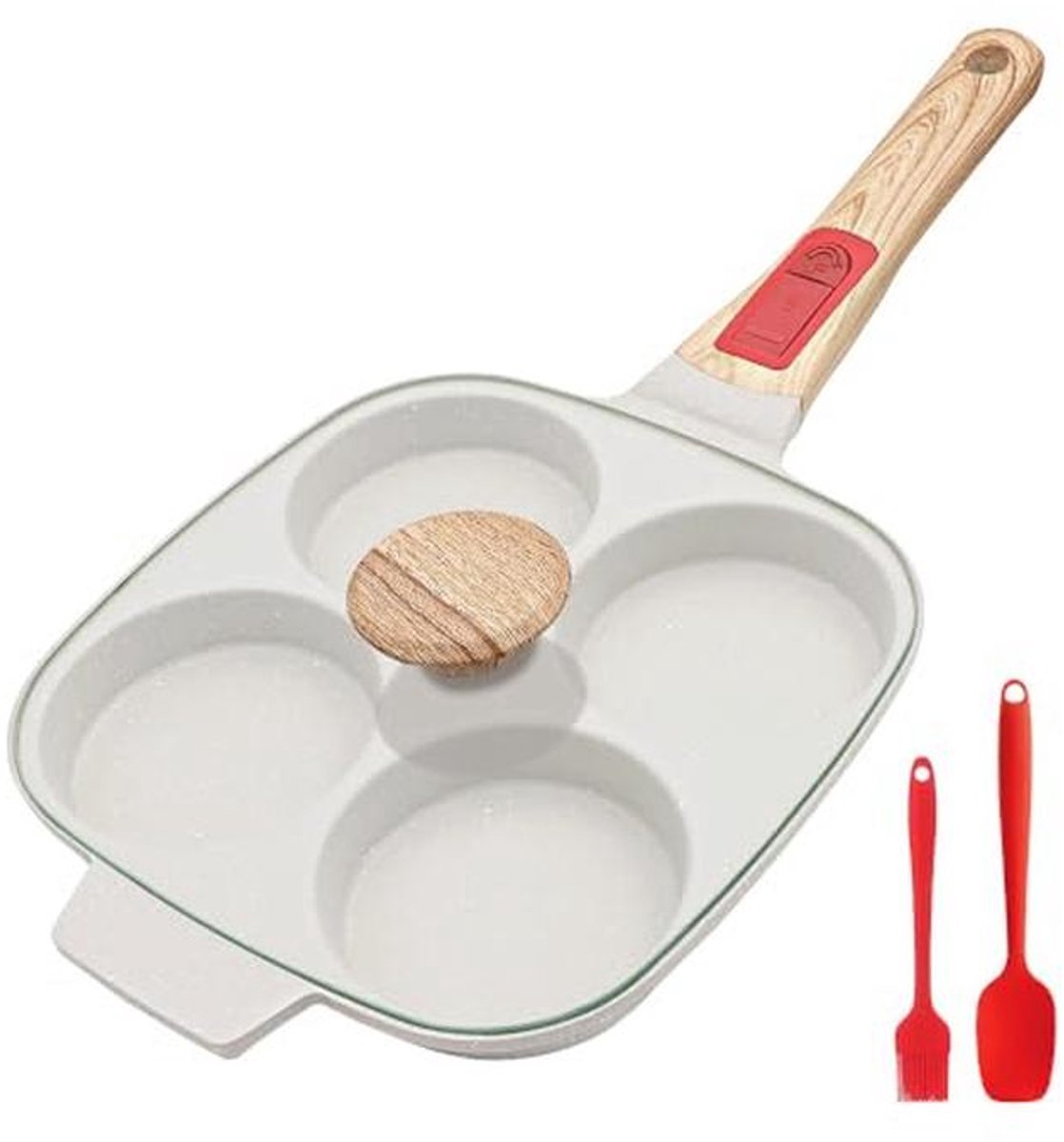 Spiegeleipan met Afneembare Handgreep 21 cm - Perfect voor Omeletten en Meer