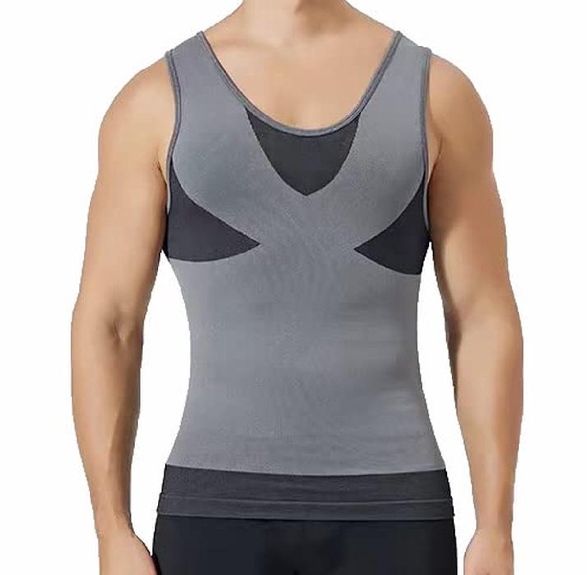Slanke tanktop voor heren - Compressieshirts en buikspier trainingston