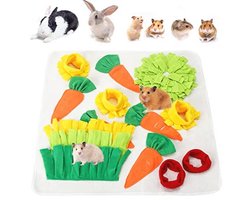 Snuffelmat voor Langzaam Voeding - Stress Relief Pad voor Konijnen, Cavia's, Puppies, Chinchilla's en Fretten