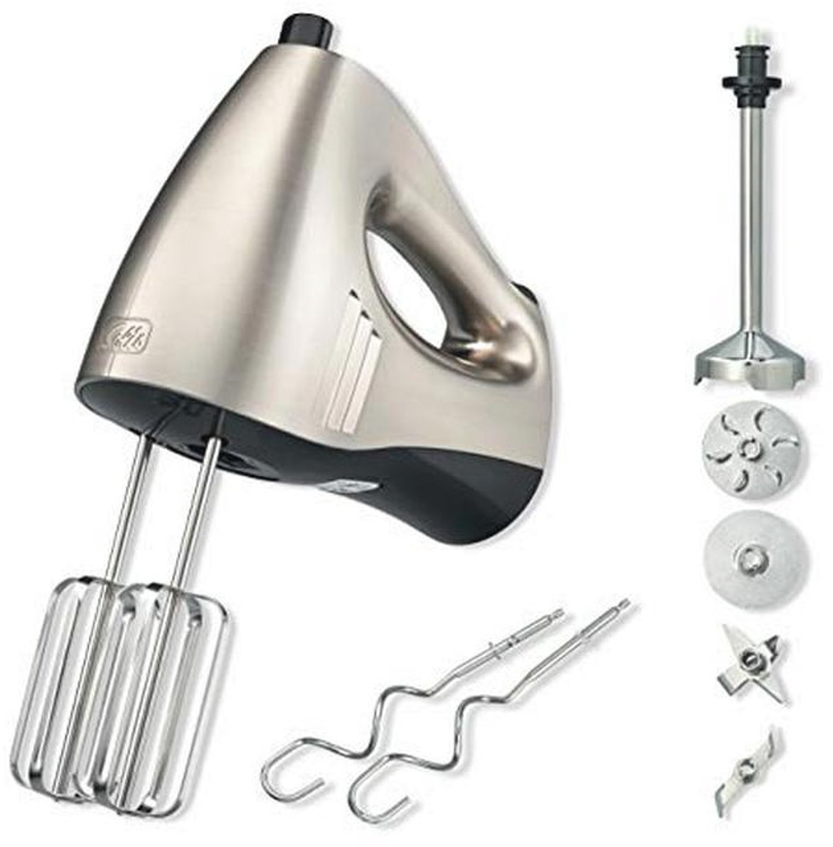 Multifunctionele Handmixer en Staafmixer 16 Snelheden Inclusief Klopper en Kneedhaken