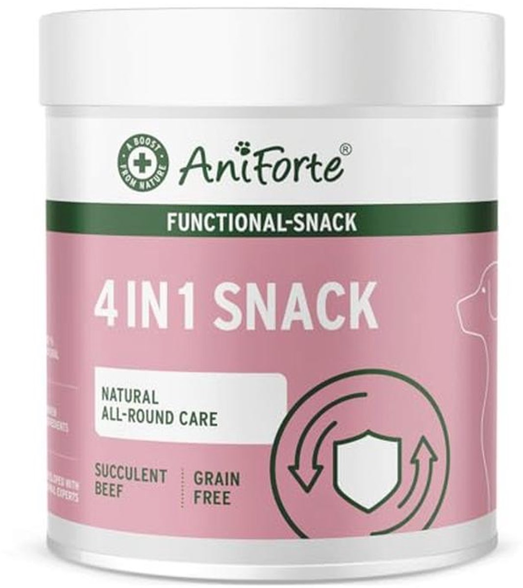 4in1 Snack voor honden - Natuurlijk voor gewrichten, immuunsysteem, spijsvertering, vacht & huid, graanvrij