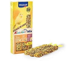 Kracker Trio Mix voor Kanaries - Natuurlijke Snack met Eiwit, Abrikoos en Honing - Suikervrij en Vitaminen Rijk