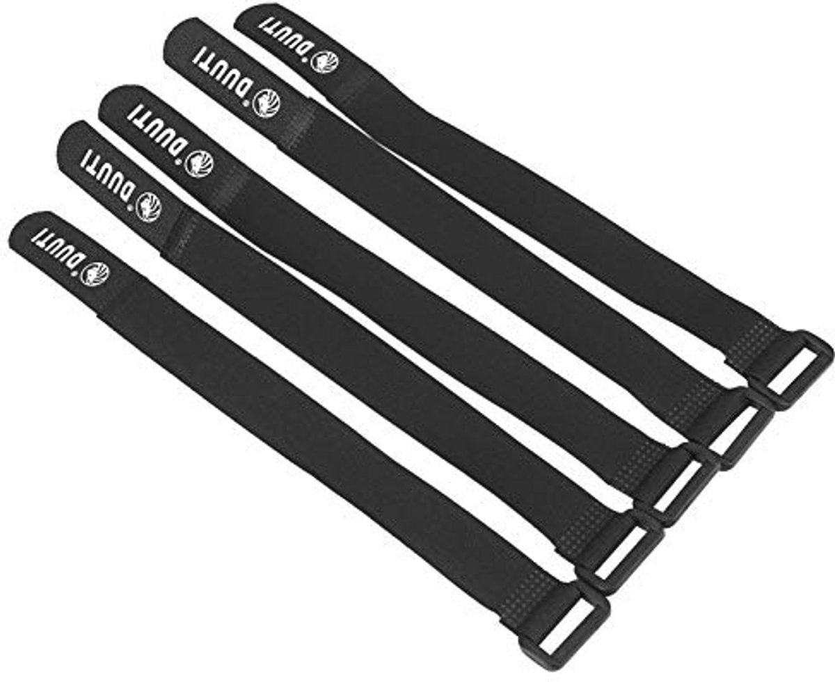 5 stuks Duurzame Ratchet Tie Down Riemen voor Fietsen en Motorfietsen - Zwart