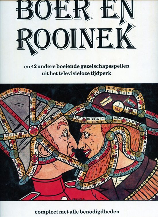 Omslag van Boer en rooinek: en 42 andere boeiende gezelschapsspellen uit het televisieloze tijdperk