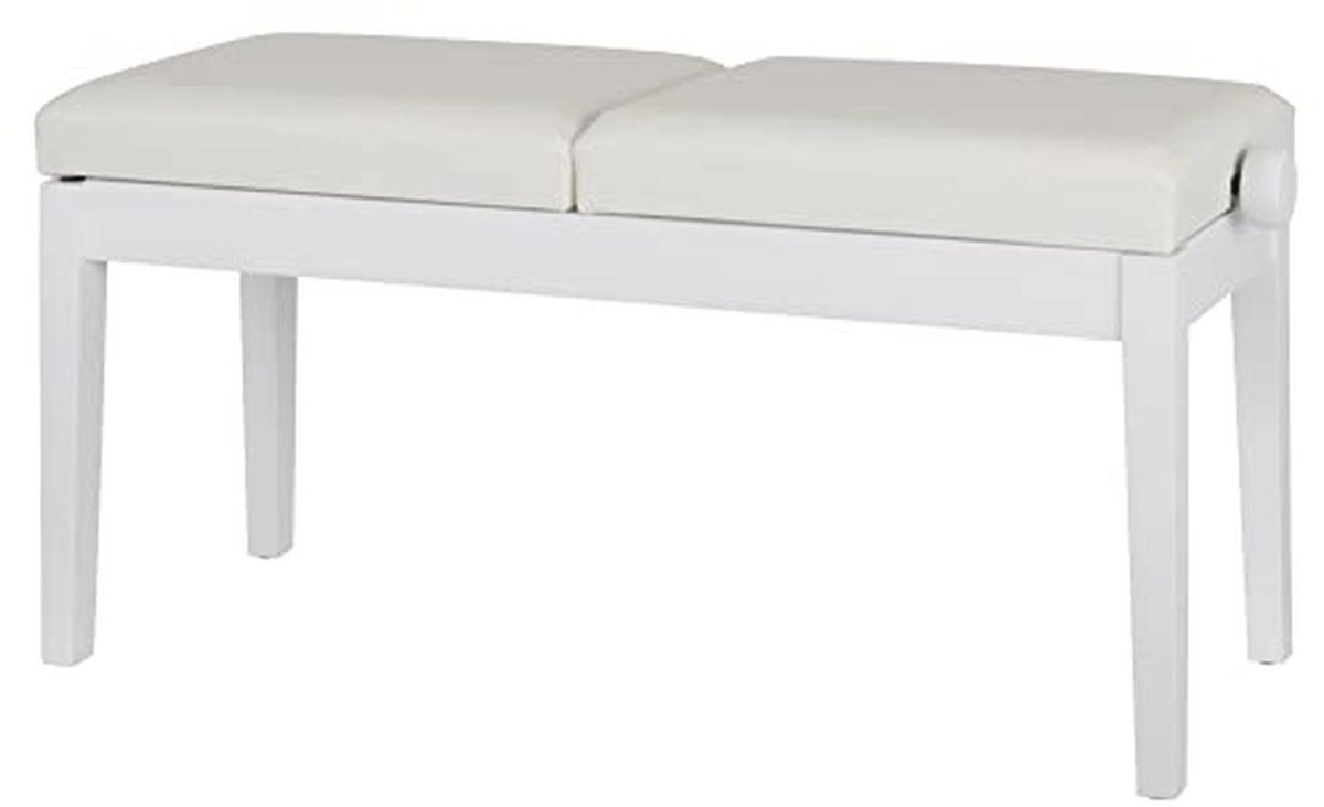 Tweezits Pianobank Duet Wit Mat - Perfecte Combinatie van Kwaliteit en Comfort