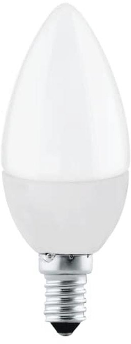Warm witte LED E14 Edison kaarslamp - 5 Watt (40W equivalent), 470 Lumen, Opaal glas, 2700K, Ø 3,7 cm
