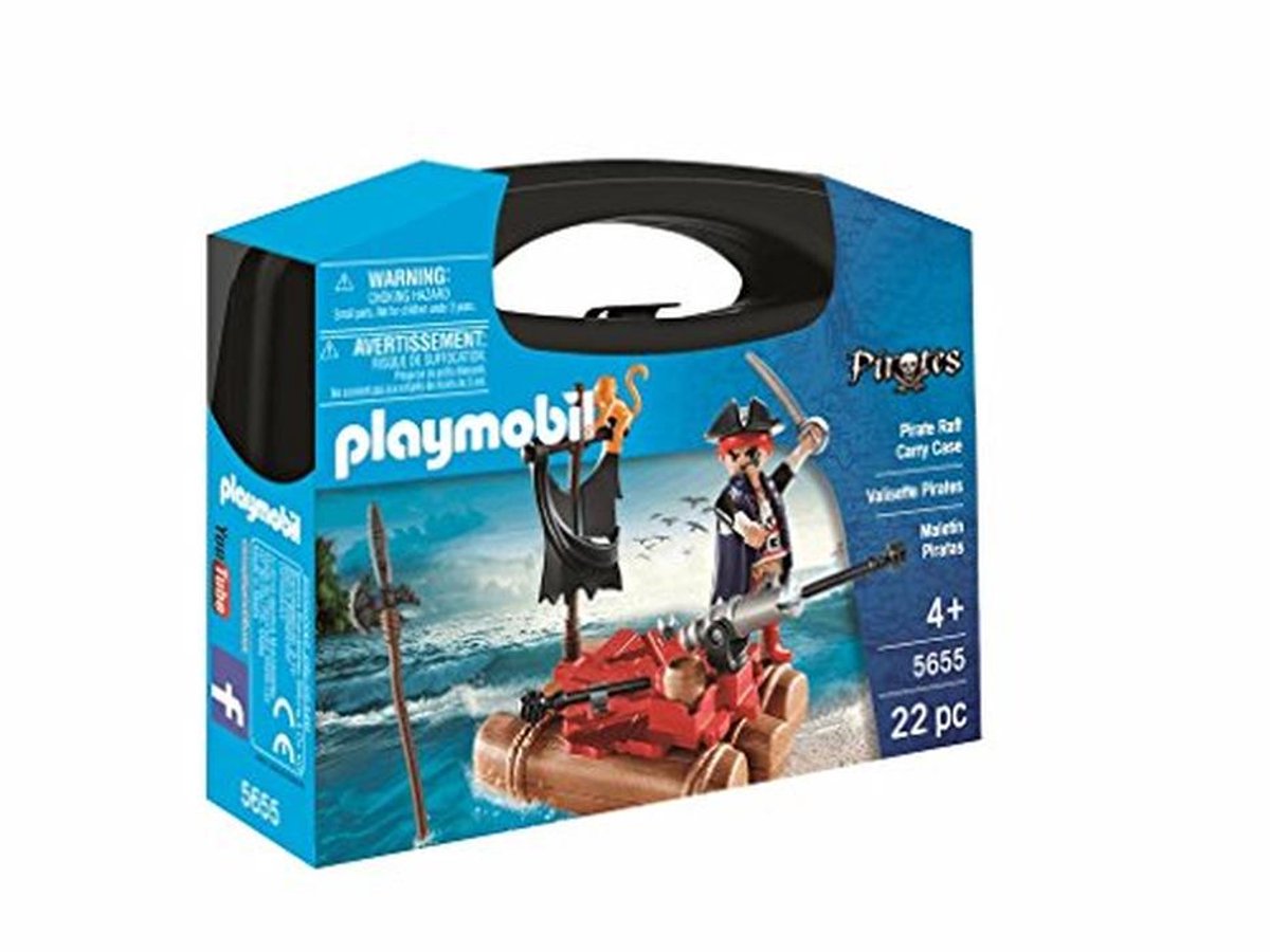 Herbruikbare Piraten Set met Raft en Accessoires