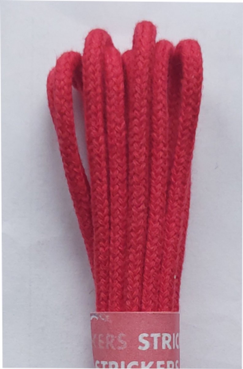 Strickers Veter - Rood - Dun Rond - Lengte 90 cm - Dikte 2,5 mm - Schoenveter