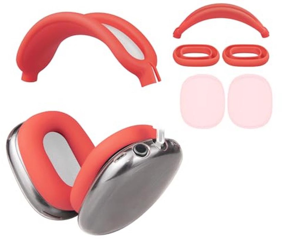 AirPods Max Beschermhoes - Zweetbestendige Hoofdband & Oorkussens - Krasbestendig & Eenvoudig Schoon te Maken