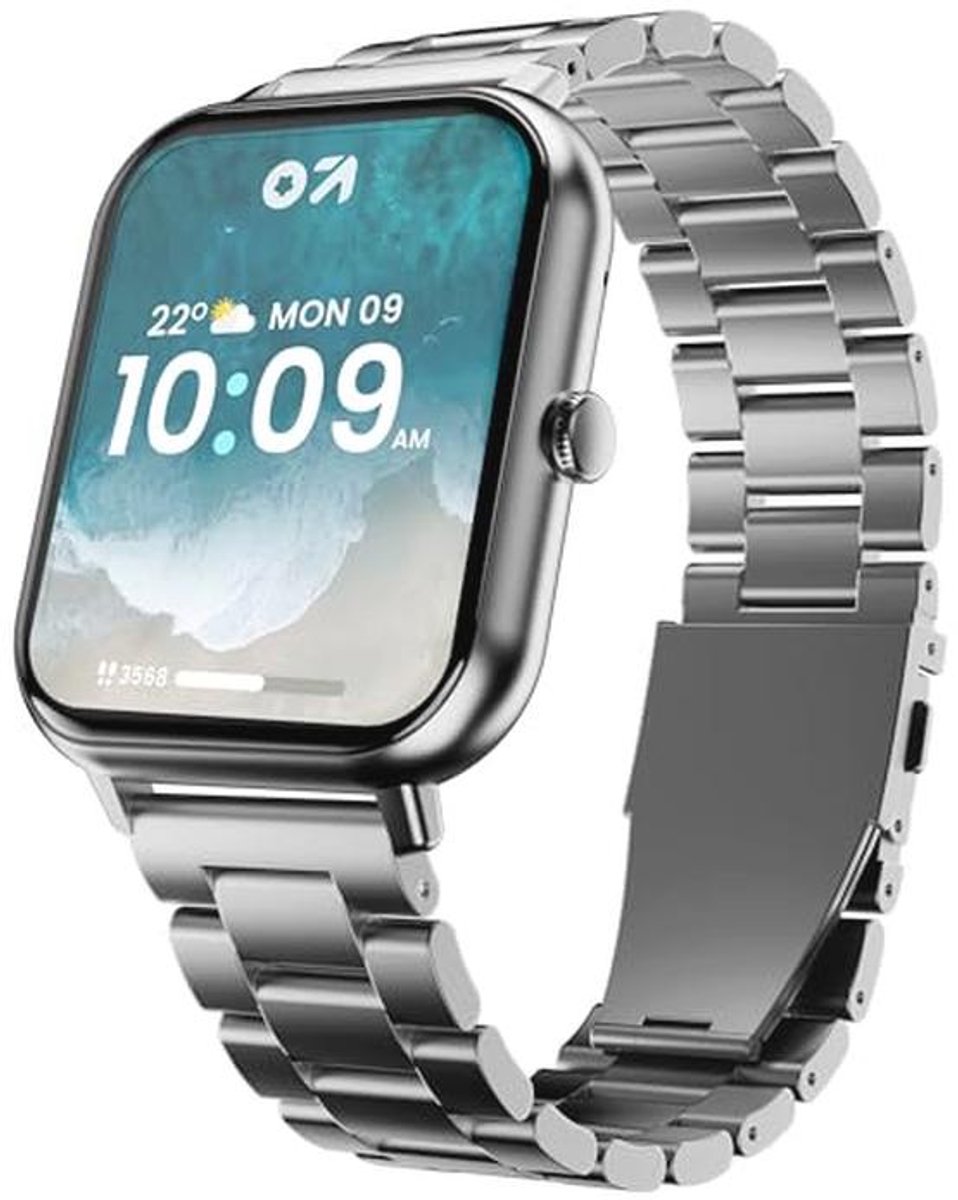 Smartwatch 1,85 inch HD-scherm, Bluetooth-oproepen, IP68, 500 Nits helderheid, 150+ wijzerplaten, AI Voice Assistant, SpO2-bewaking, 100+ sportmodi