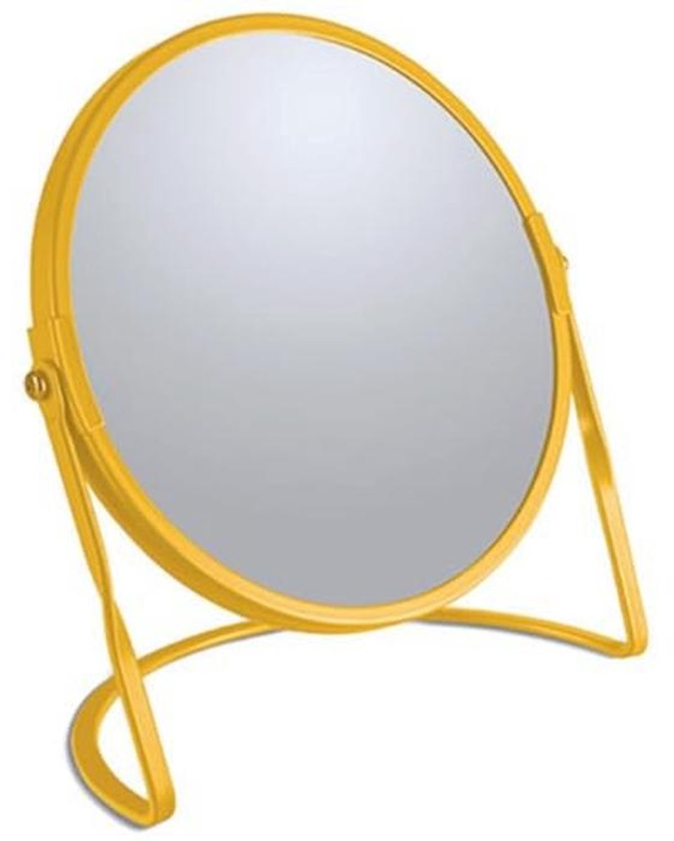Make-up Spiegel met 5-voudige Vergroting in Unieke Zon Geel Kleur