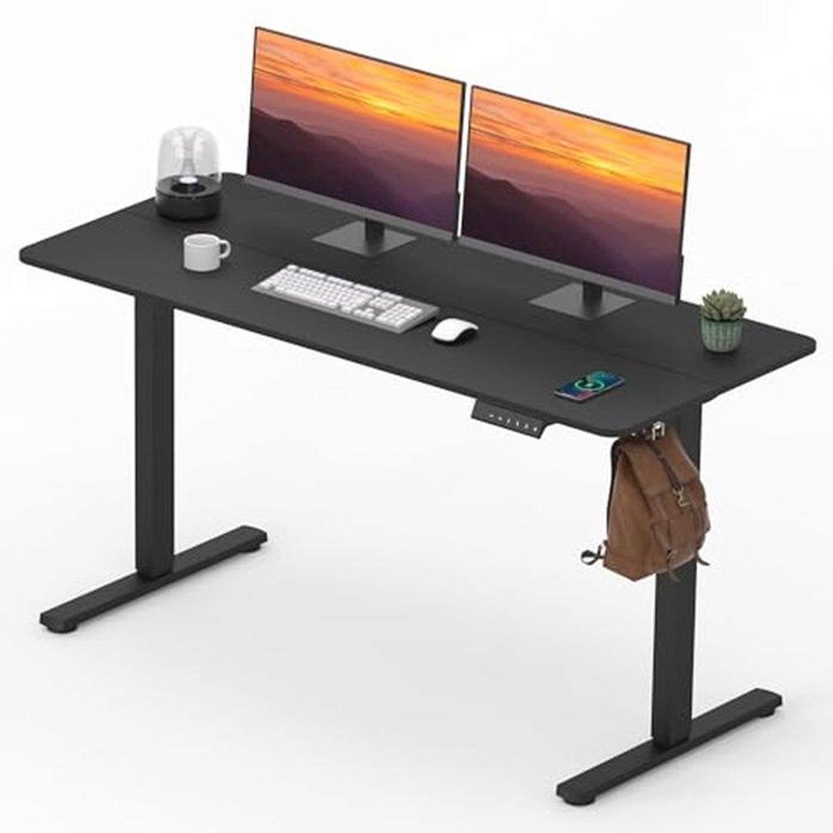 Verstelbaar Elektrisch Sta-Bureau met Geheugenfunctie - 140x61 cm