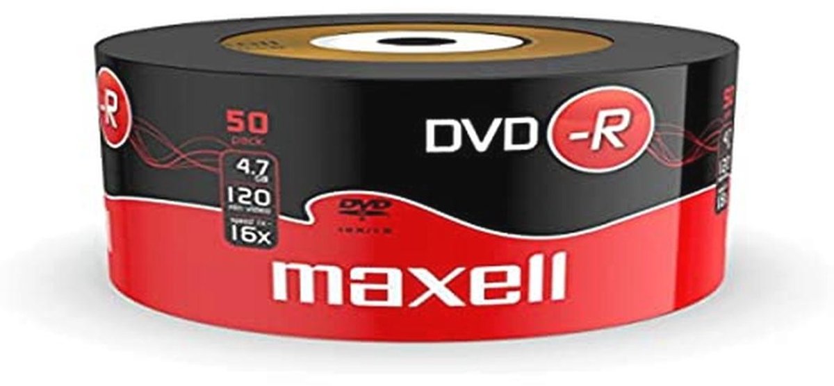 DVD-R 4,7 GB 16x - 50 Stuks Beschrijfbare Schijf