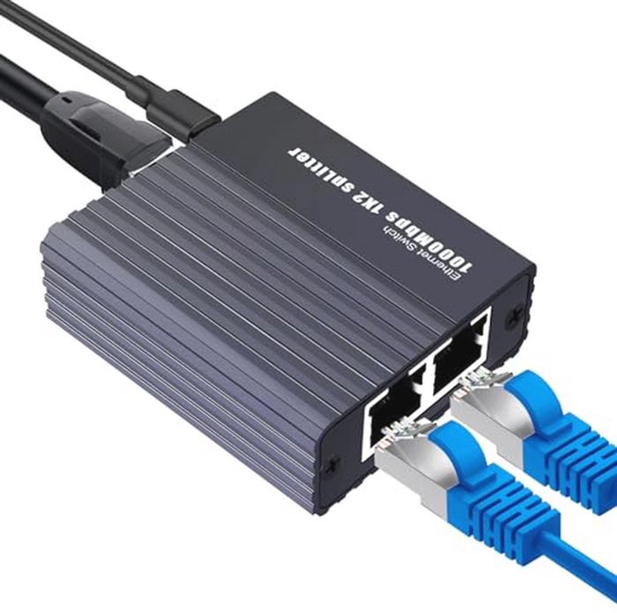 gigabit netwerk switch 1 op 2 1000 Mbps Ethernet splitter 2 poorten