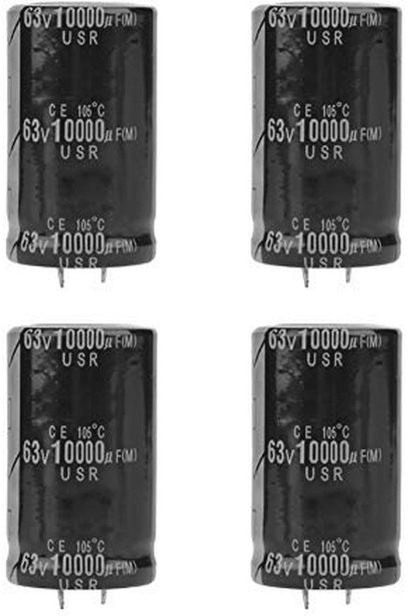 4 stuks 10000uF 63V Audiocondensatoren voor Versterkers