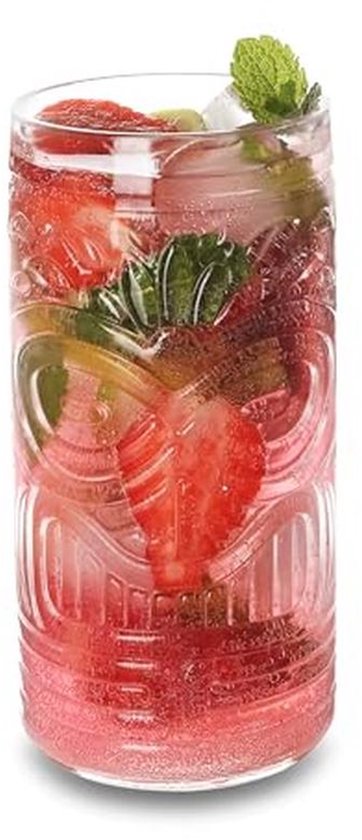 GLASSIQUE CADEAU Lot De 4 Verres à Cocktail Vintage Art Déco Lowball Gatsby - 388,5 G - Double Verres à L'ancienne Pour Boire Du Whisky Classique, Du