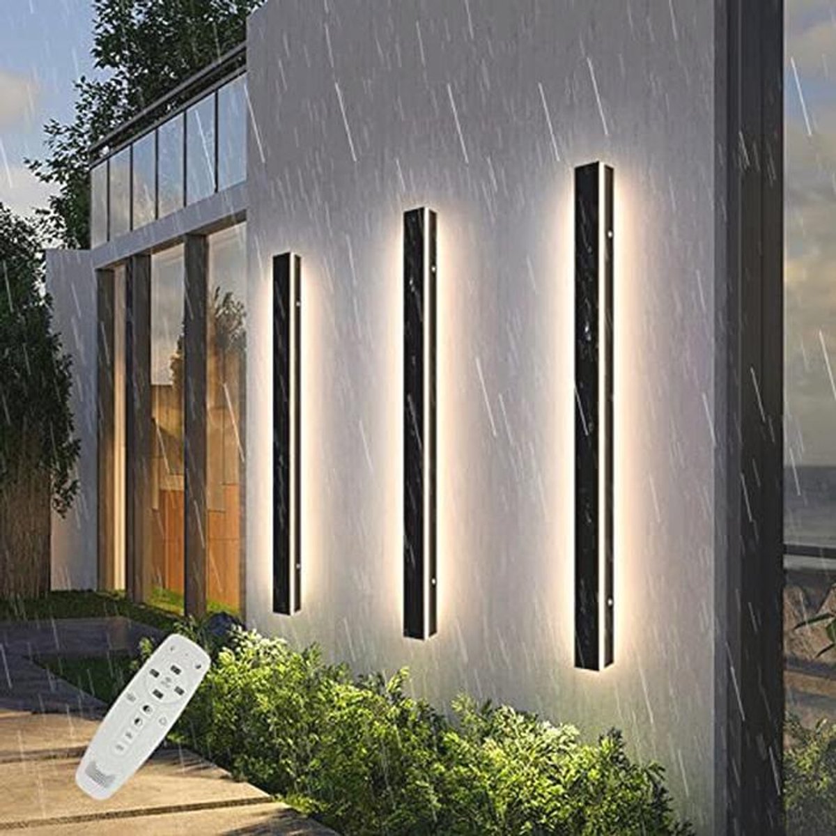 Dimbare Lange Buiten Wandlamp LED met Afstandsbediening - Waterdicht en Minimalistisch Ont
