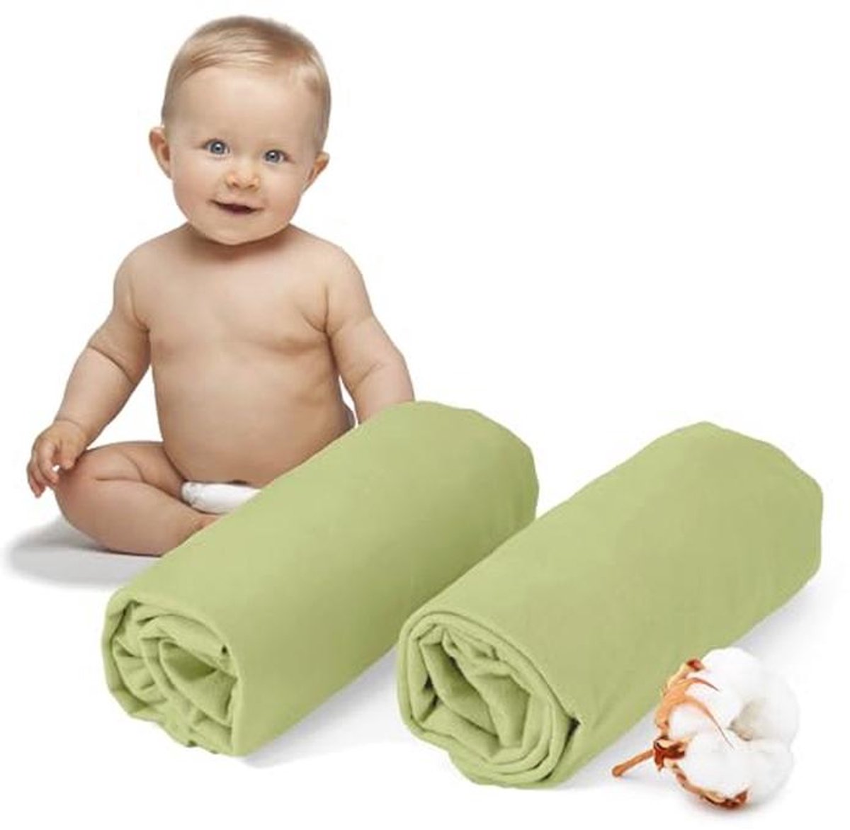 Hoeslaken 40x90 cm voor kinderbed - 100% OEKO TEX gecertificeerd jersey katoen in verschillende kleuren