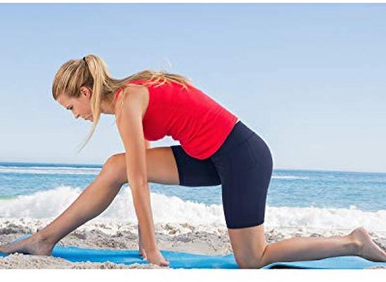 Hoge Taille Yoga Shorts voor Dames - Ademend en Comfortabel met Zakken — afbeelding 2