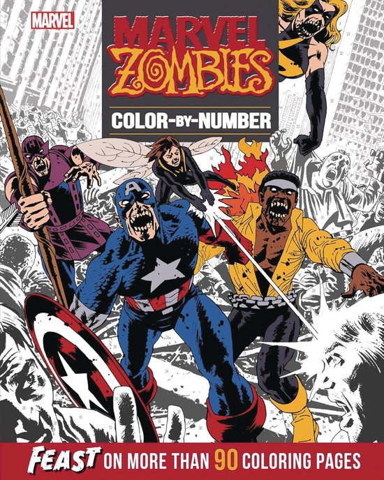 Color-By-Number- Marvel Zombies Color-By-Number - cover