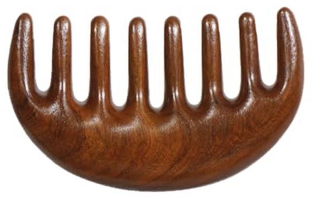 Multifunctionele Gua Sha Haarkam van Hout - Voor Hoofdverzorging en Ontspanning
