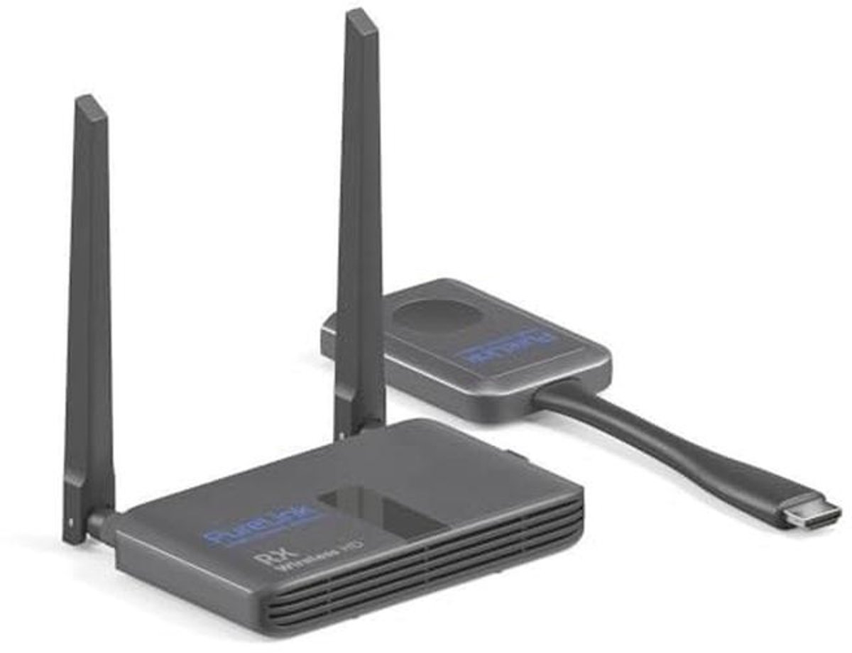 Draadloze HDMI-set voor ongecomprimeerde Full HD overdracht tot 30 meter