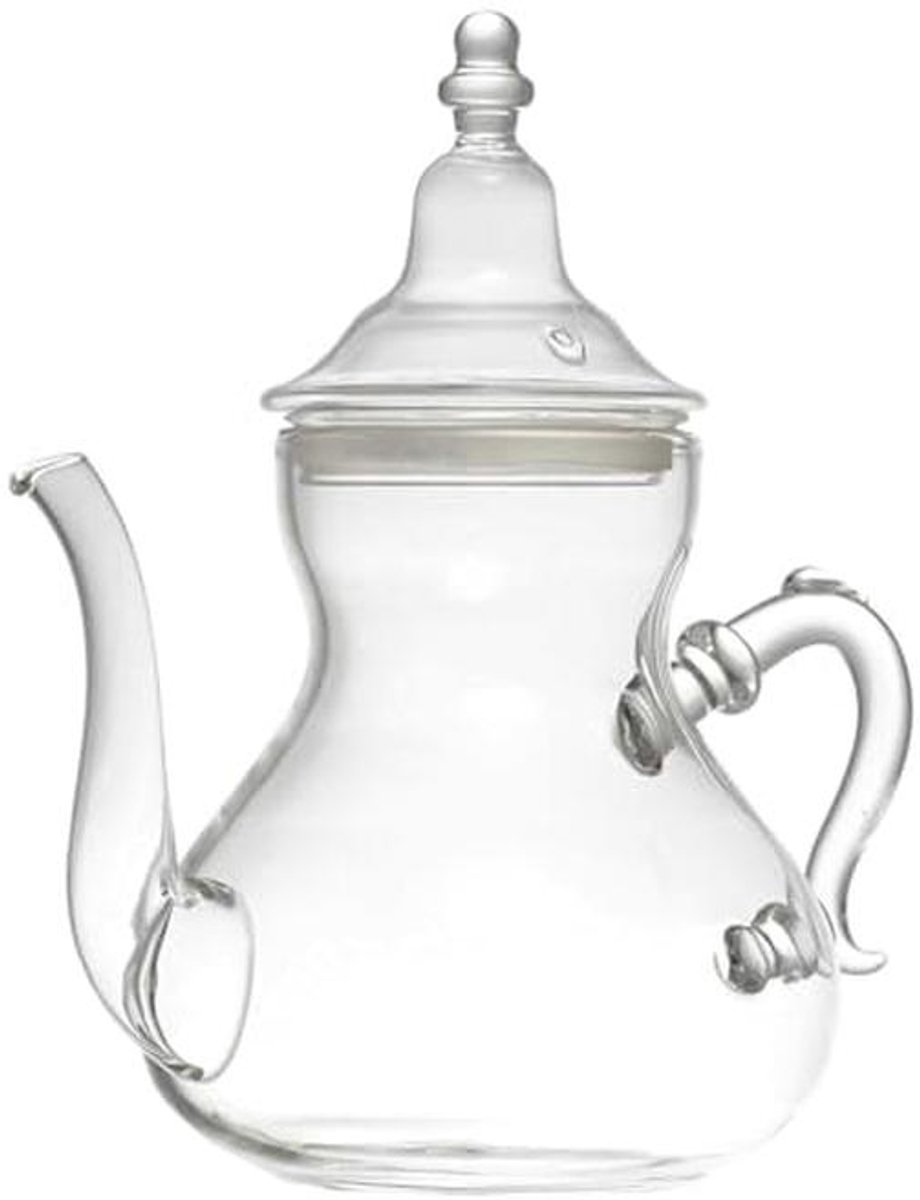 Glazen Theepot 80cl met Ergonomische Handgreep en Antidruppeltuit - Modern en Elegant
