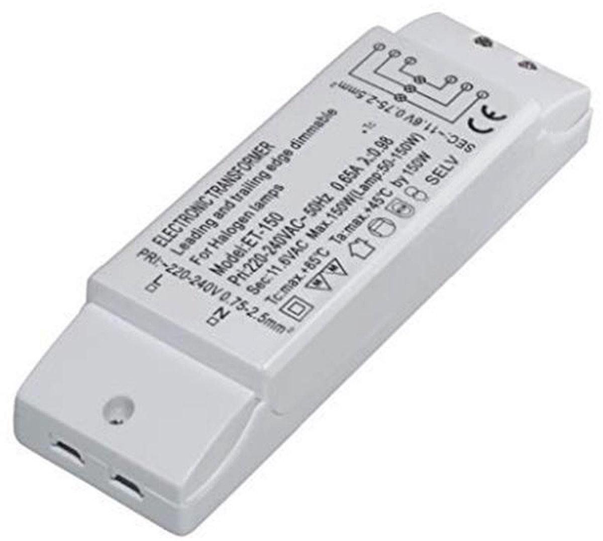 Dimbare Halogeentransformator 12V 50-150 Watt voor Faseafsnijdimmer