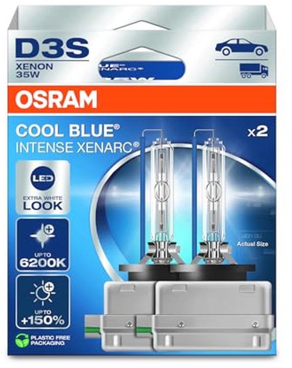 Xenonkoplamp D3S met 150% meer helderheid en 6200K kleurtemperatuur