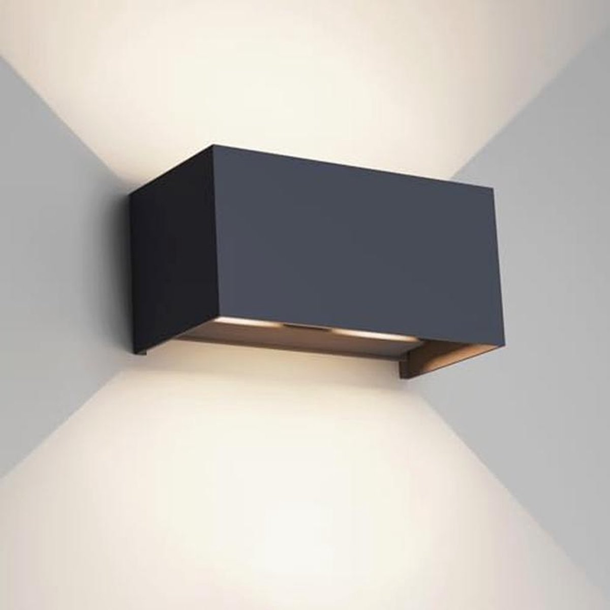 Verstelbare 24W Waterdichte Wandlamp voor Binnen en Buiten - IP65, 4000K, Antraciet