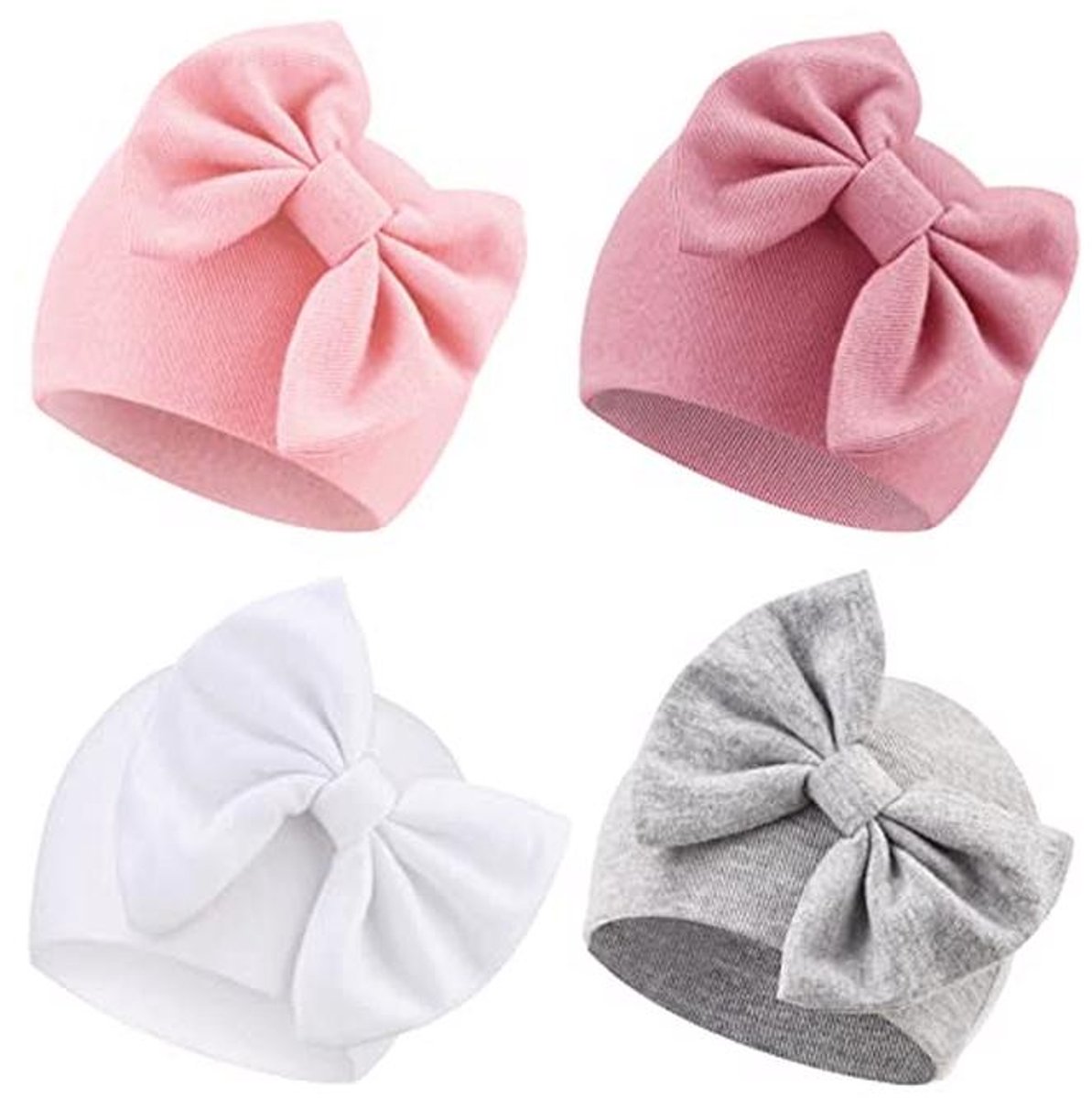 Pasgeboren Baby Hoedjes Ziekenhuis Hoedje Verpleegkunde Beanie Infant Strik Hoedjes