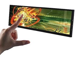 VSDISPLAY Moniteur Écran Tactile LCD 14,5 Pouces 2560 x 720 2K IPS, entrée vidéo USB Type C, Coque en métal