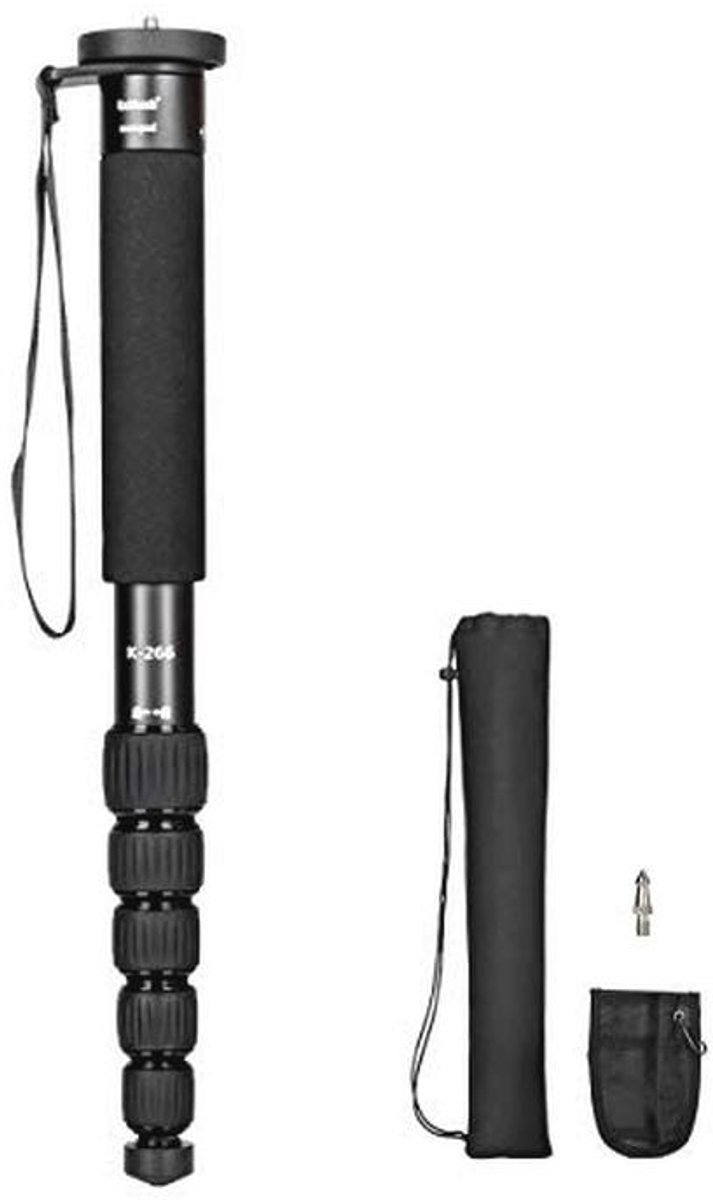 6-delige compacte monopod voor fotografie - Opvouwbaar met max. belasting 10 kg